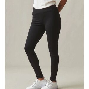 NWOT American Giant Ponte Slim Pant Size 12 Black Leggings Casual Athleisure